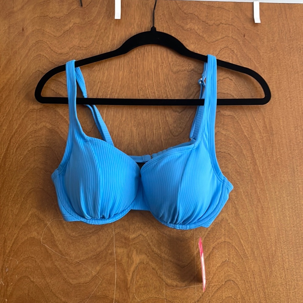 Xhilaration blue bikini top size D/DD